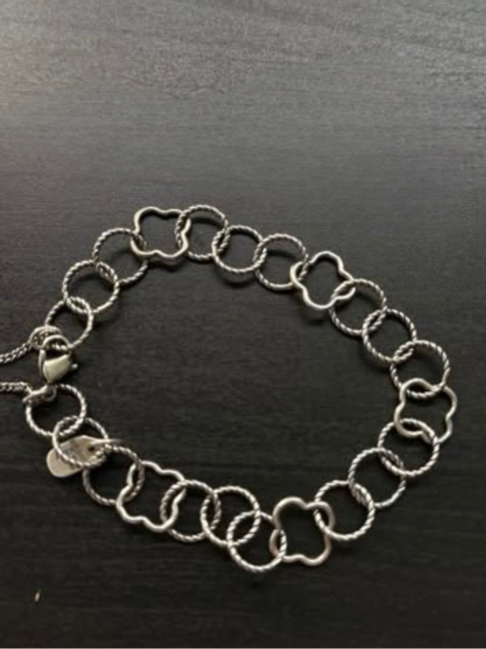 James Avery Retired “Quatrefoil Charm Bracelet”